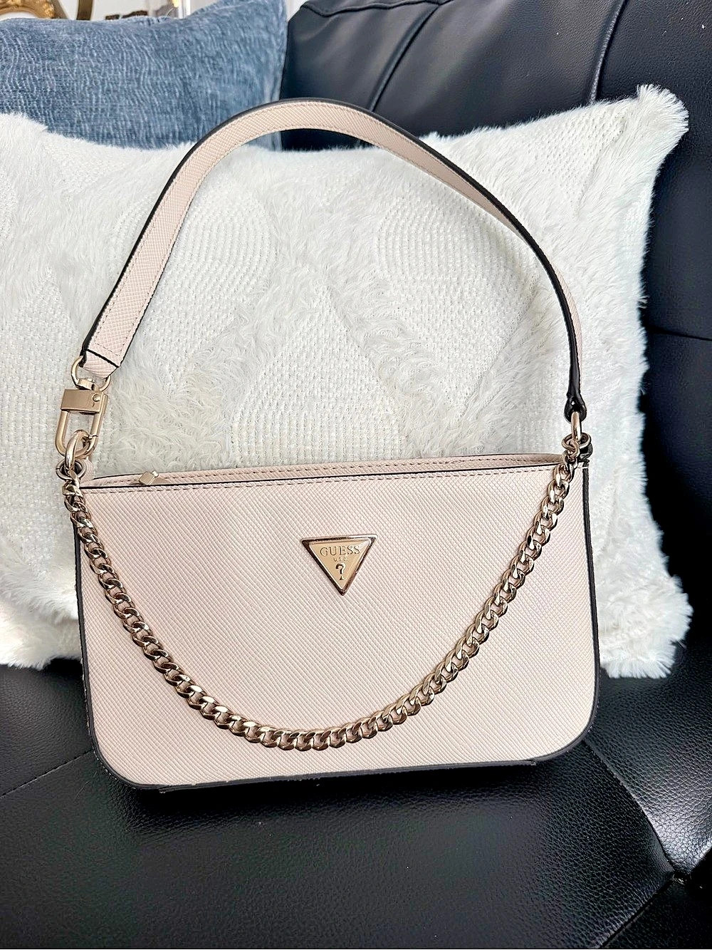 GUESS Cream Shoulder Bag